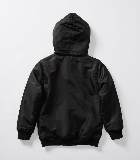 Sherpa Lined Hood Bomber Jacket