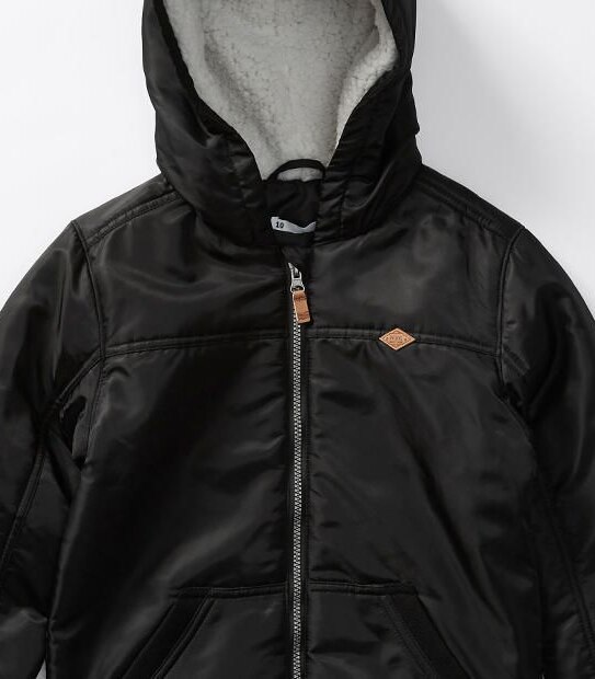 Sherpa Lined Hood Bomber Jacket