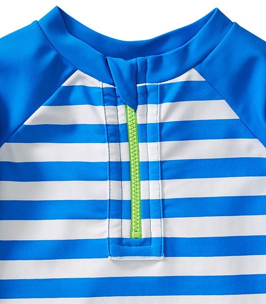 Boys' Long Sleeve Stripe Print Rash Vest