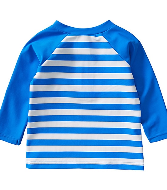 Boys' Long Sleeve Stripe Print Rash Vest