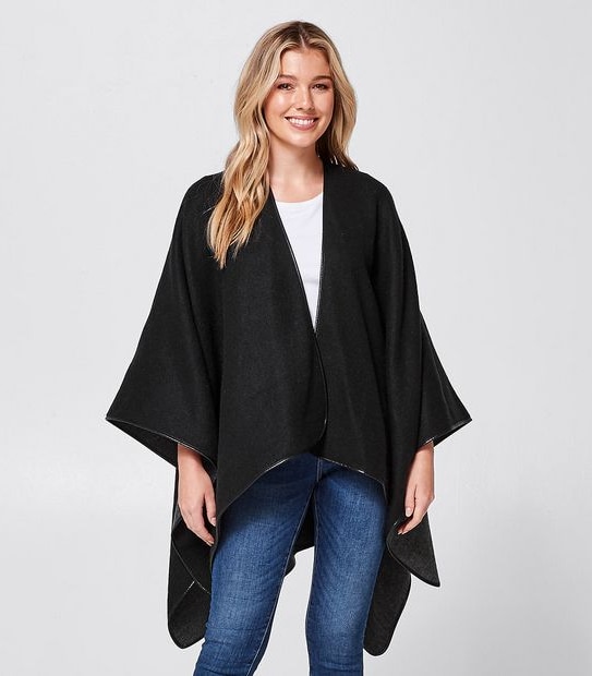 Reversible Woven Wrap - Black
