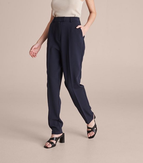 Preview High Waist Straight Leg Pants