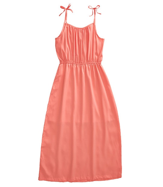 Girls' Laser Cut Maxi Dress - Pink
