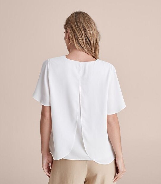 Preview Elly V-Neck Woven Shell Blouse