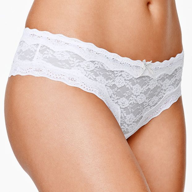 Cheeky Cut Bikini Briefs - White Cheeky Cut Bikini Briefs - White