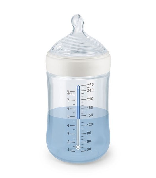NUK Nature Sense 260ml Baby Bottle with Temperature Control - Assorted*