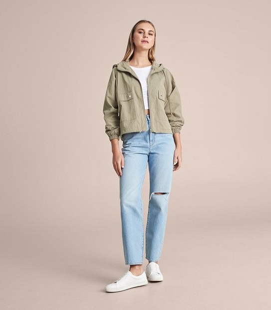 Lily Loves Cropped Hooded Anorak