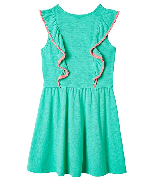 Girls' Frill Pom Pom Dress