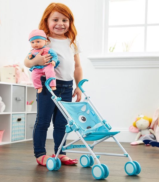 Doll Umbrella Stroller Animal Design Assorted