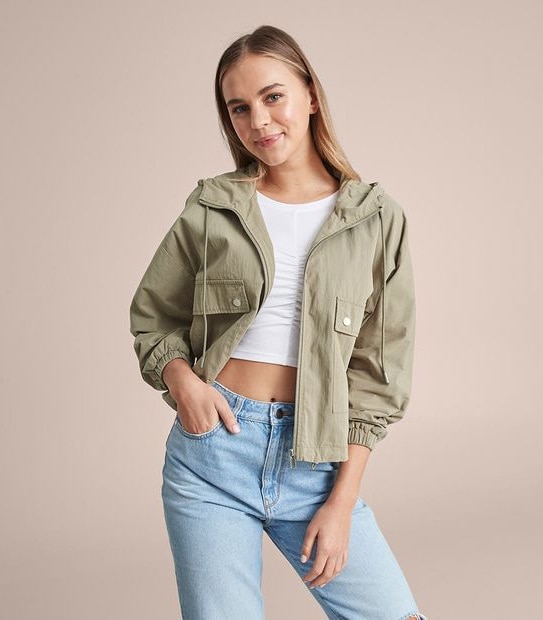 Lily Loves Cropped Hooded Anorak