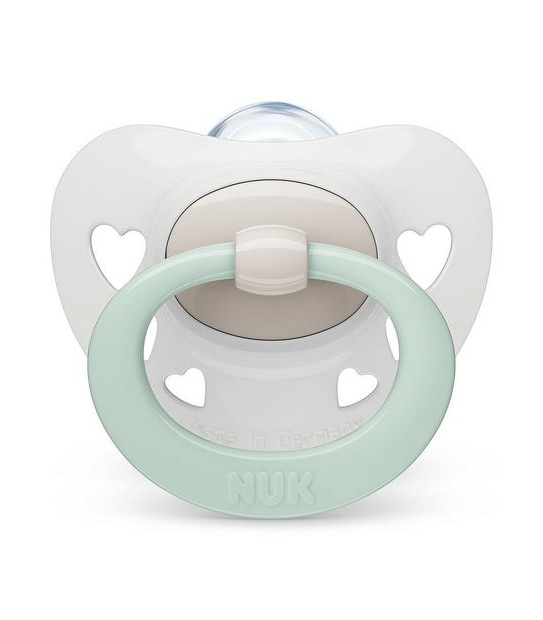 NUK Signature Silicone Soother - 2 Pack - 0-6months - Assorted*