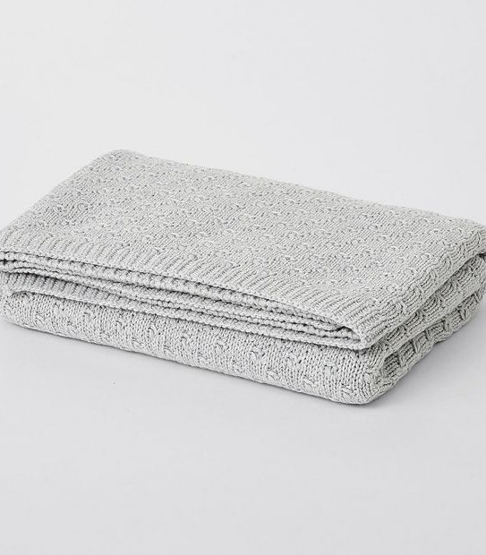 Baby Organic Cotton Knotted Knit Blanket