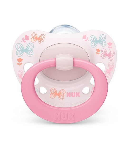 NUK Signature Silicone Soother - 2 Pack - 0-6months - Assorted*