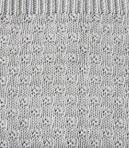 Baby Organic Cotton Knotted Knit Blanket