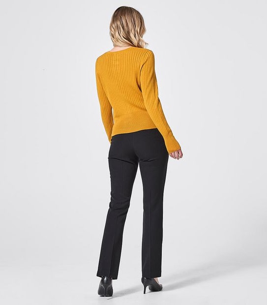 Preview Ribbed Crew Neck Cardigan
