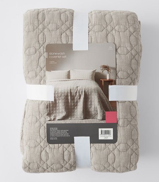 Stonewash Coverlet Set