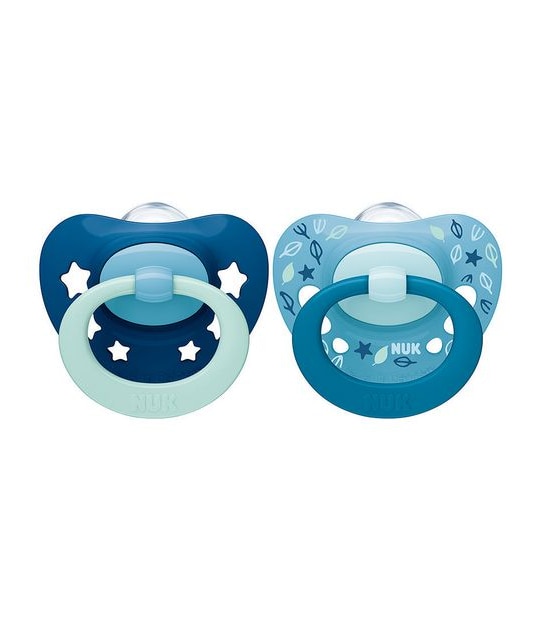 NUK Signature Silicone Soother - 2 Pack - 6-18months - Assorted*