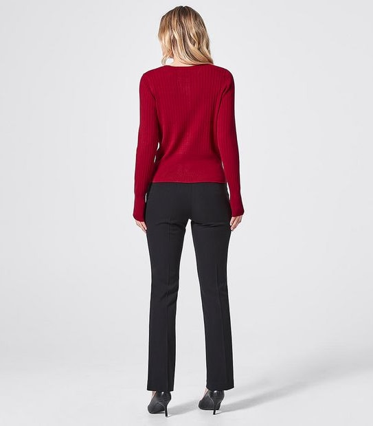 Preview Ribbed Crew Neck Cardigan