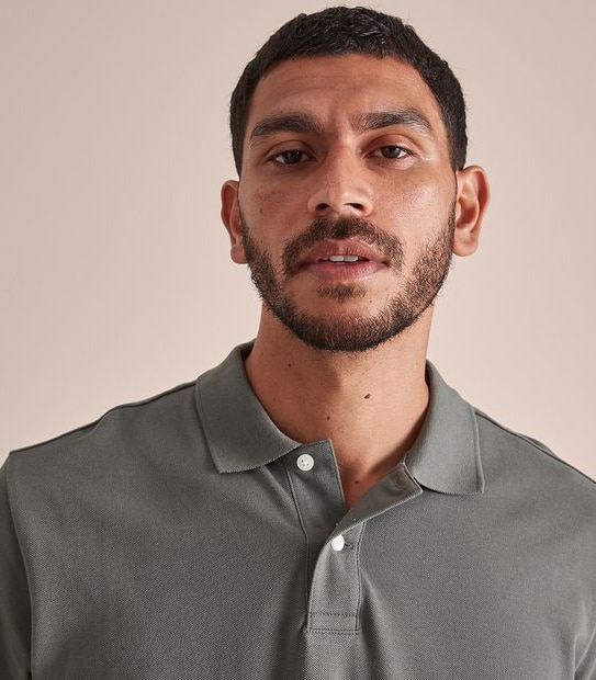 Pique Polo Top