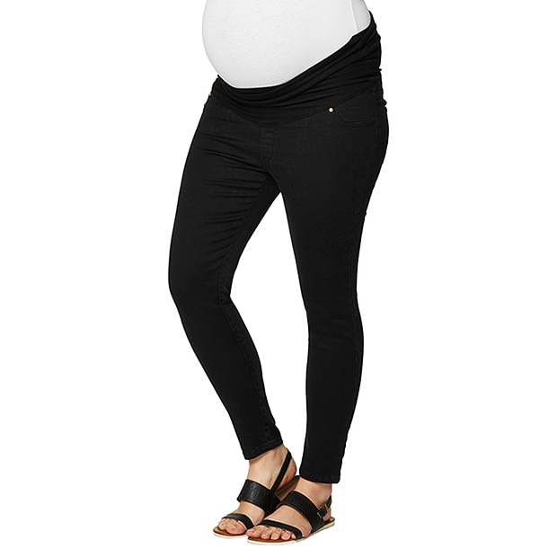 Maternity by Dannii Minogue Belly Band Jeans Black Target Australia