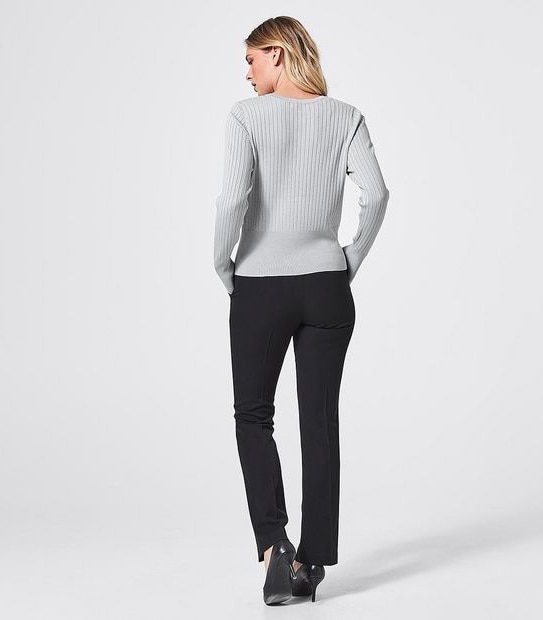 Rib Crew Cardigan