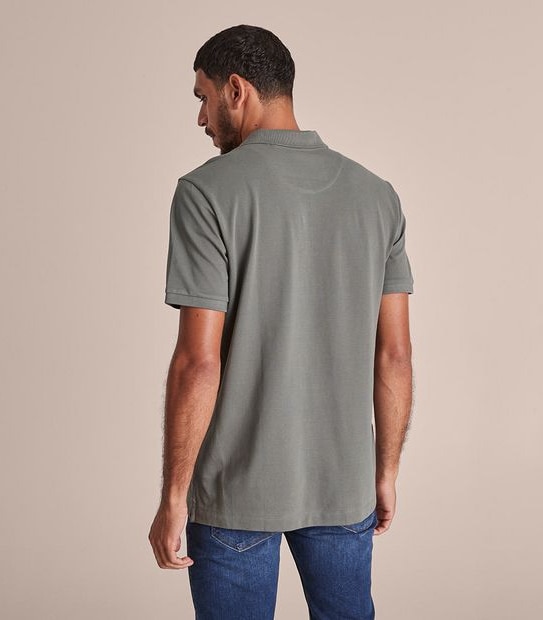 Pique Polo Top