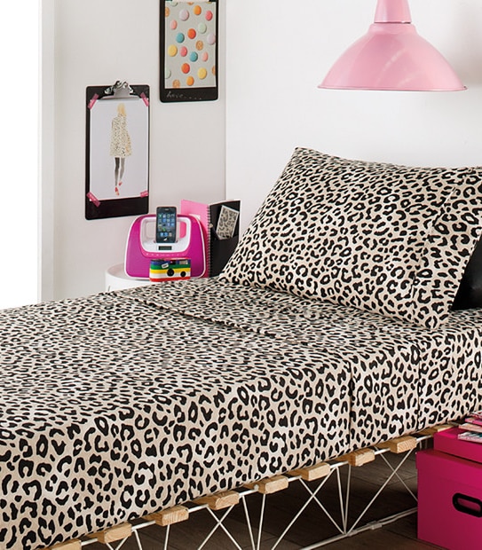 Leopard Love Cotton Flannelette Sheet Set