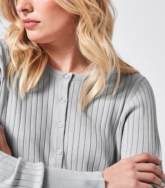 Rib Crew Cardigan