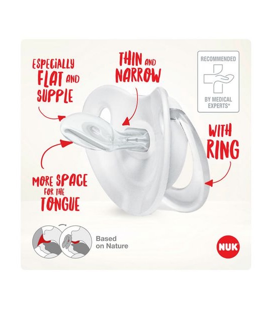 NUK Signature Silicone Soother - 2 Pack - 6-18months - Assorted*