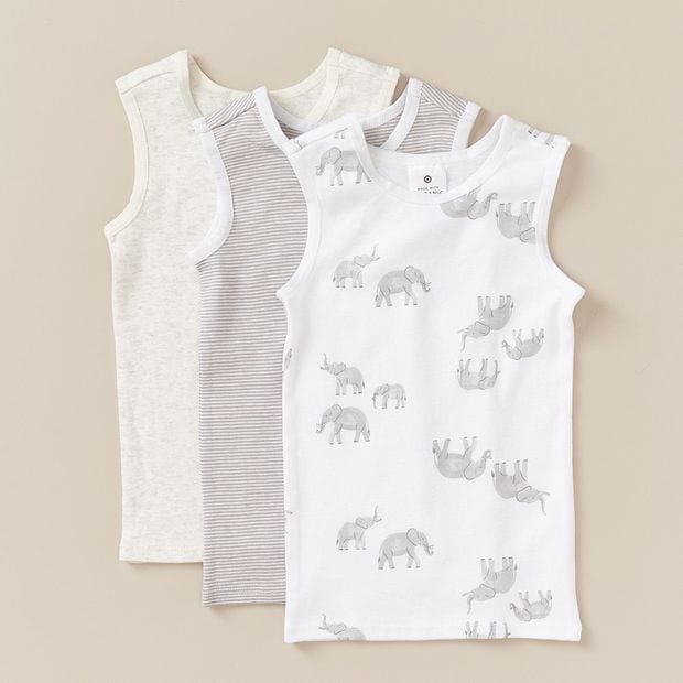 Baby 3 Pack Vests Target Australia