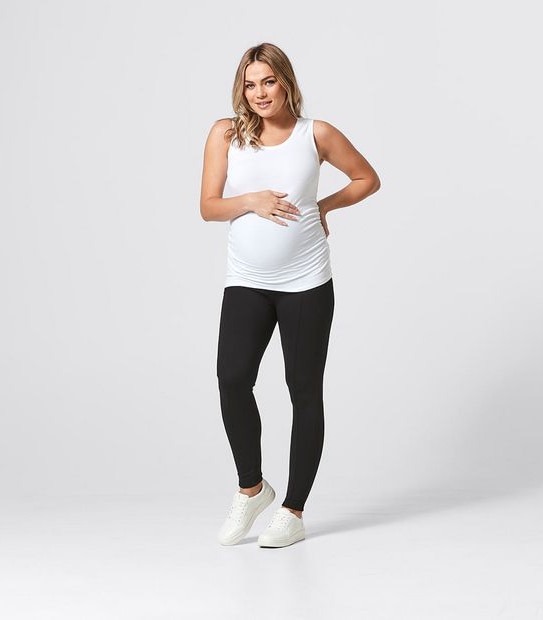 Maternity Over The Belly Ponte Leggings