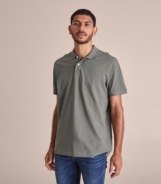 Pique Polo Top