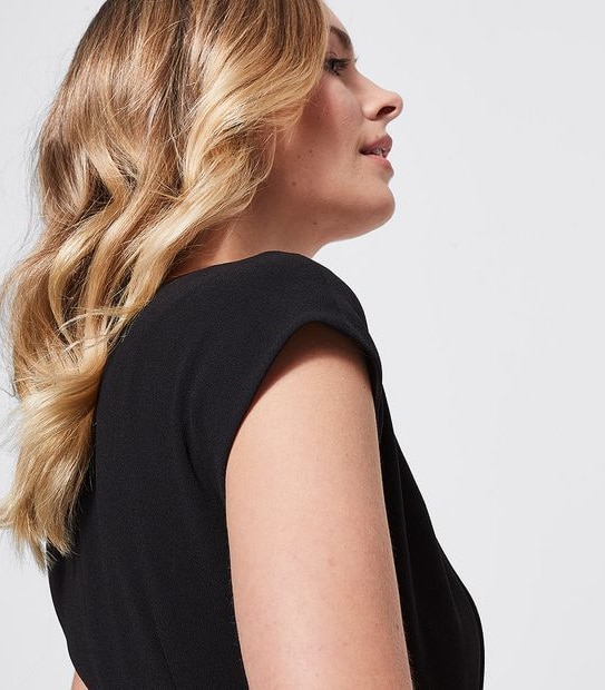 Preview Sleeveless Sheath Dress with Belt - Black