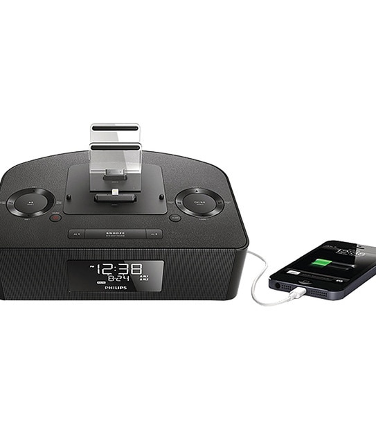 Philips Dual Dock Triple Charging Clock Radio AJ7260D