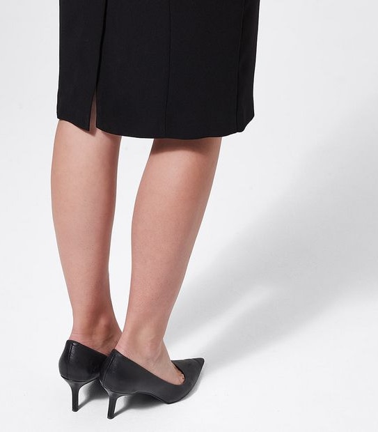 Preview Sleeveless Sheath Dress with Belt - Black