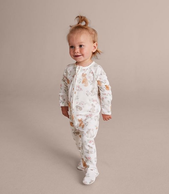 Baby Organic Cotton Print Coverall