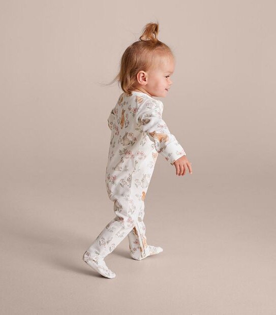 Baby Organic Cotton Print Coverall