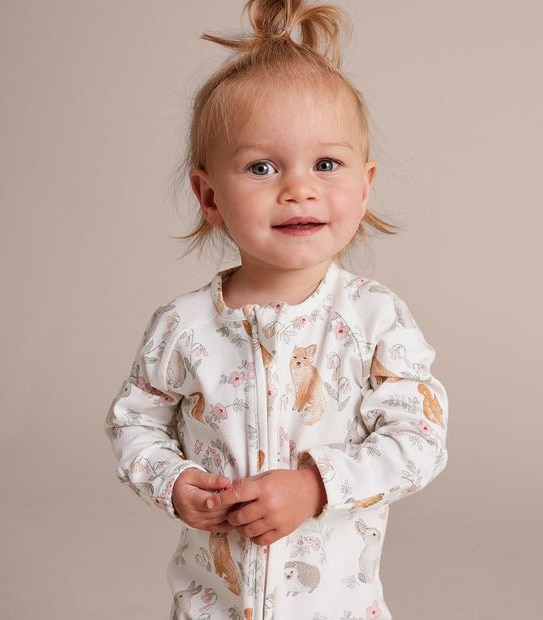 Baby Organic Cotton Print Coverall