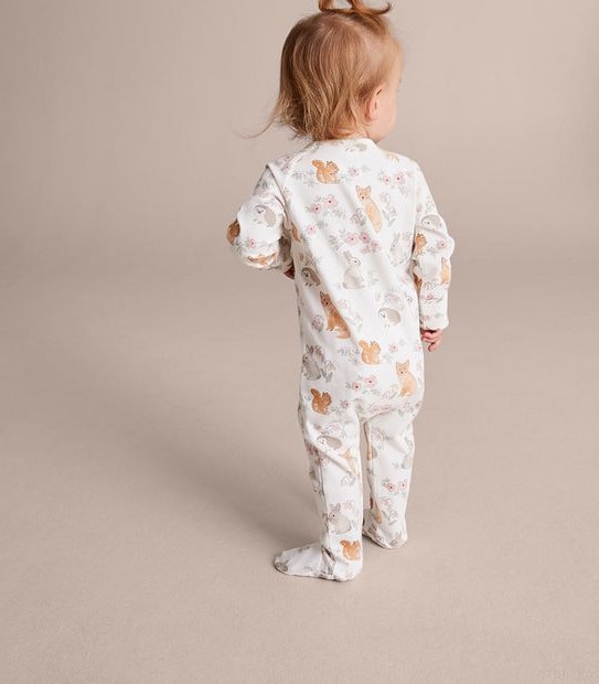 Baby Organic Cotton Print Coverall