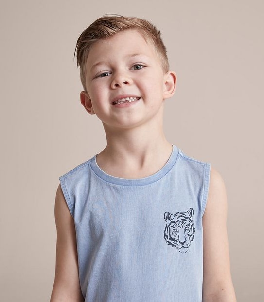 245195_04 SL TANK WASHED TIGER - BEL AIR BLUE