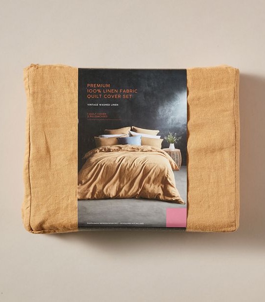 Lilah Linen Quilt Cover Set King Bed Target Australia