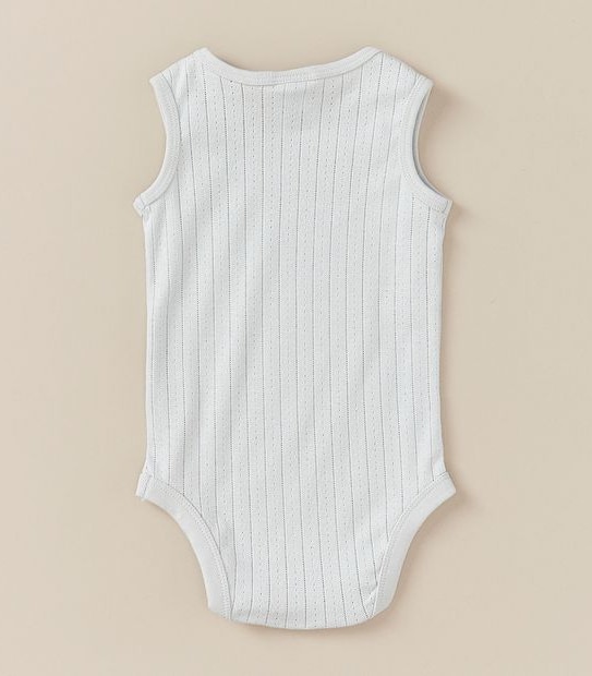 Baby Organic Cotton Pointelle Sleeveless Bodysuit