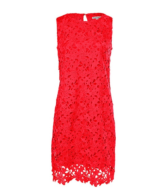Lace Shift Dress - Paradise Pink
