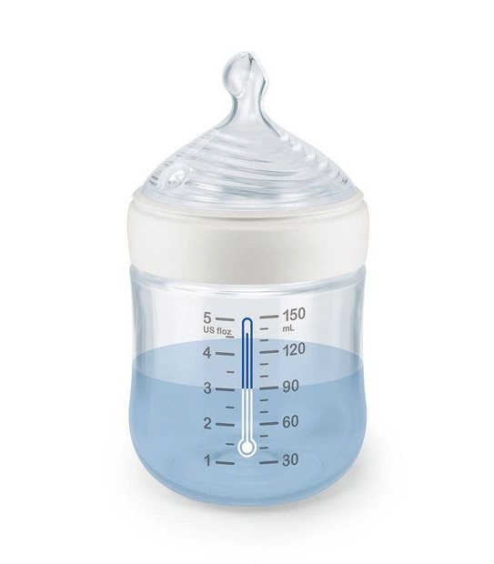 NUK Nature Sense 150ml Baby Bottle with Temperature Control - Assorted*