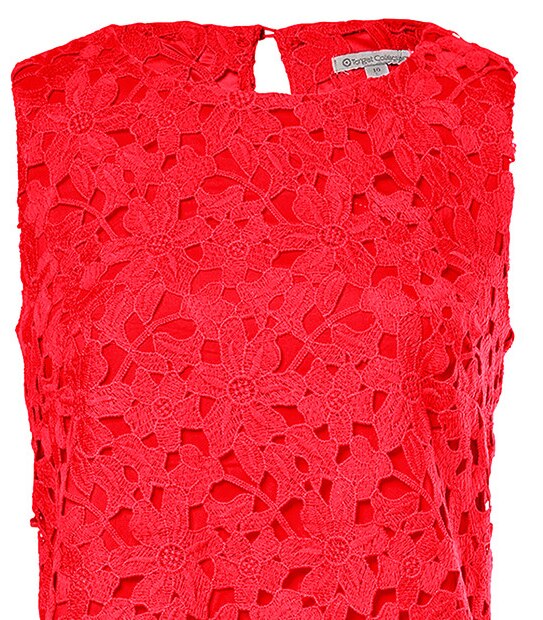 Lace Shift Dress - Paradise Pink