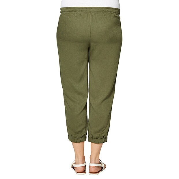 Maternity by Dannii Minogue Cropped Jogger Pants Olive Target Australia