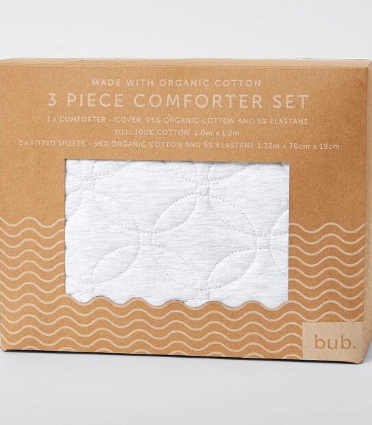 Baby Organic Cotton 3 Piece Comforter Set