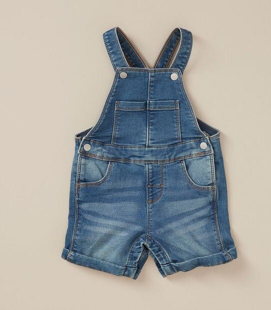 Baby Denim 2 Piece Shortall Set