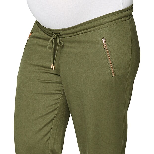 Maternity by Dannii Minogue Cropped Jogger Pants Olive Target Australia