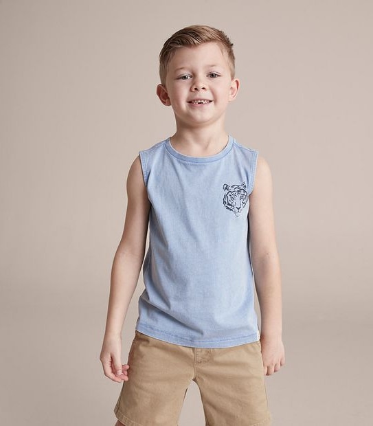 245195_04 SL TANK WASHED TIGER - BEL AIR BLUE